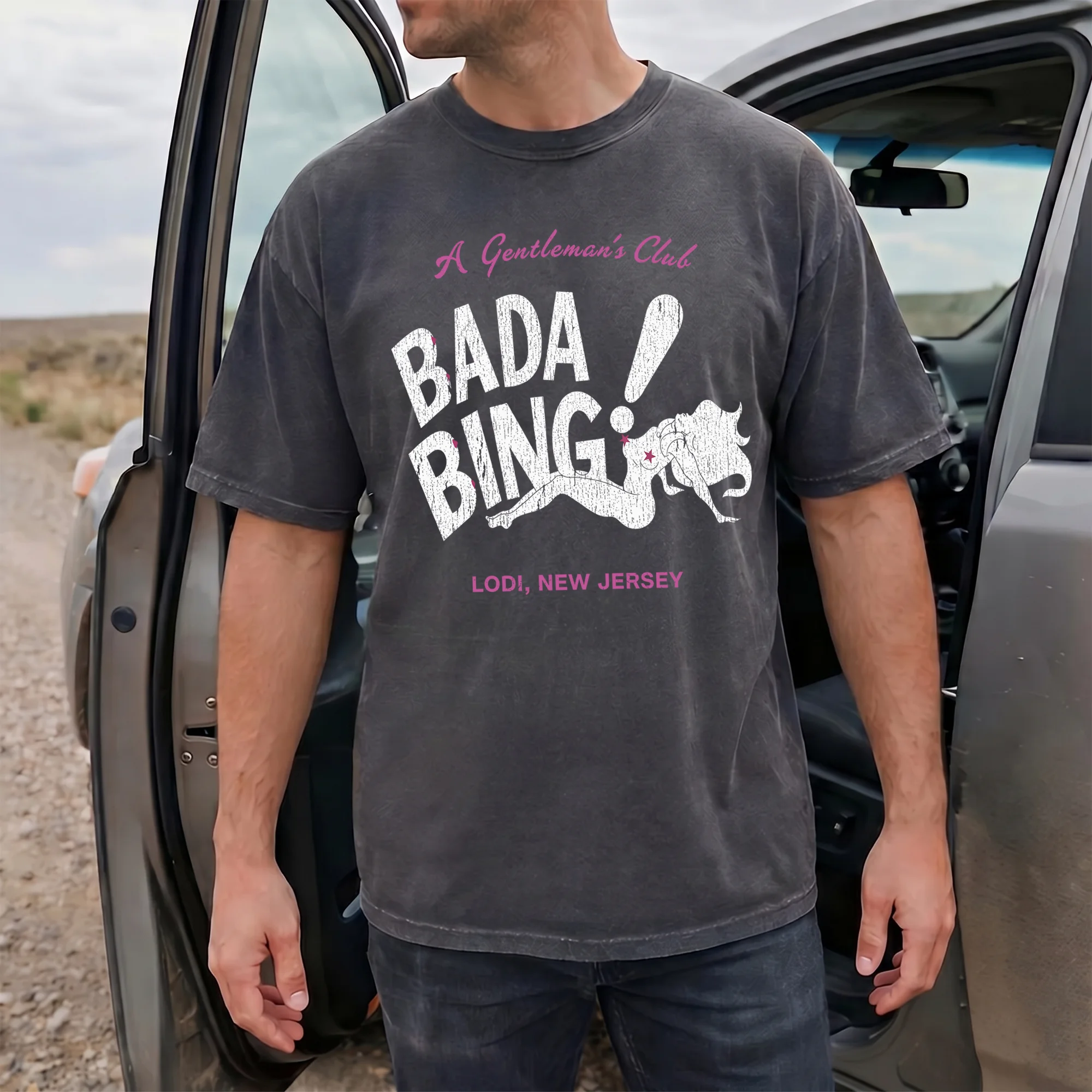 Vincent Pastore The Sopranos Bada Bing A Gentleman's Club Shirt Vintage Lodi New Jersey Mobster Parody Gift