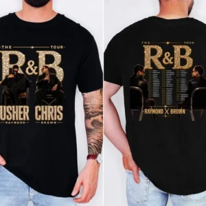 The R&B Tour Usher Raymond Chris Brown Concert Tee Raymond X Brown Vintage Graphic Shirt