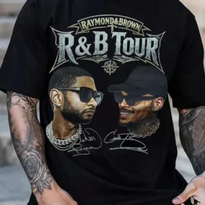 Raymond and Brown R&B Tour 2026 Concert Merch Tee with Signatures