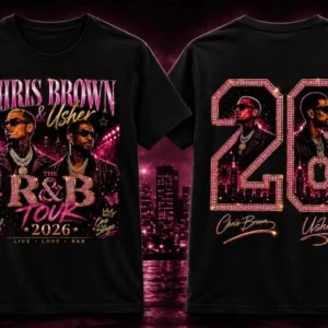 Chris Brown And Usher Concert The R&B Tour 2026 Tee Two Icons One Stage Souvenir