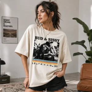 Bud and Sissy Urban Cowboy Retro Texas Graphic Tee