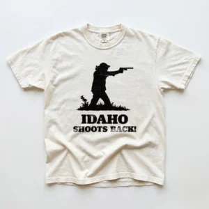 Jordan Salinas Idaho Shoots Back 2nd Amendment Tee Pro Gun Rights State Pride Apparel