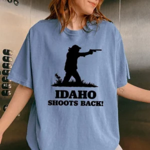 Jordan Salinas Idaho Shoots Back 2nd Amendment Tee Pro Gun Rights State Pride Apparel