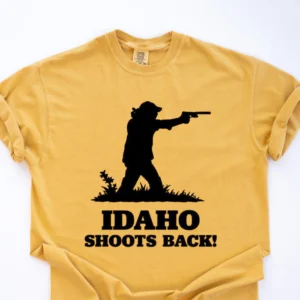 Jordan Salinas Idaho Shoots Back 2nd Amendment Tee Pro Gun Rights State Pride Apparel