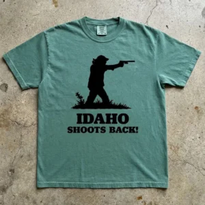 Jordan Salinas Idaho Shoots Back 2nd Amendment Tee Pro Gun Rights State Pride Apparel