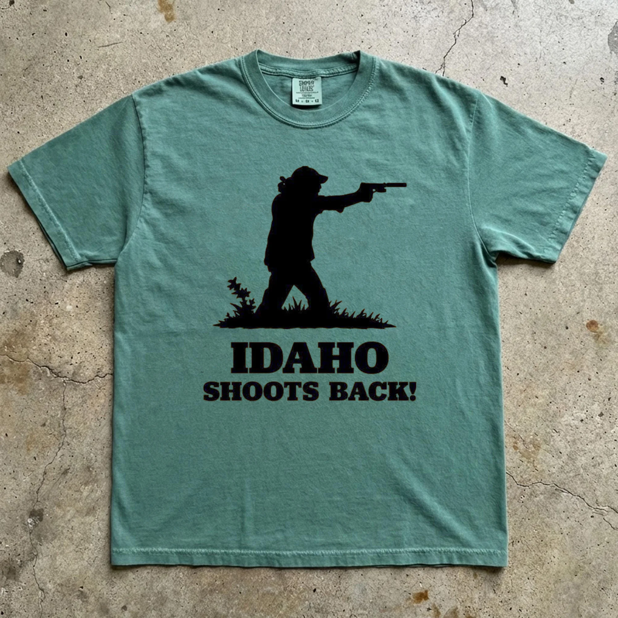 Jordan Salinas Idaho Shoots Back 2nd Amendment Tee Pro Gun Rights State Pride Apparel