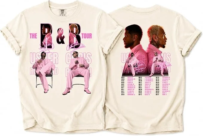 woobulk_1785727101903_0_c13349.webp The B&B Tour Usher and Chris Brown Graphic Tee 2026 Raymond Brown Concert Shirt