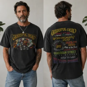 Grateful Dead Workingman's Dead Vintage Wash Tee Retro Band Shirt
