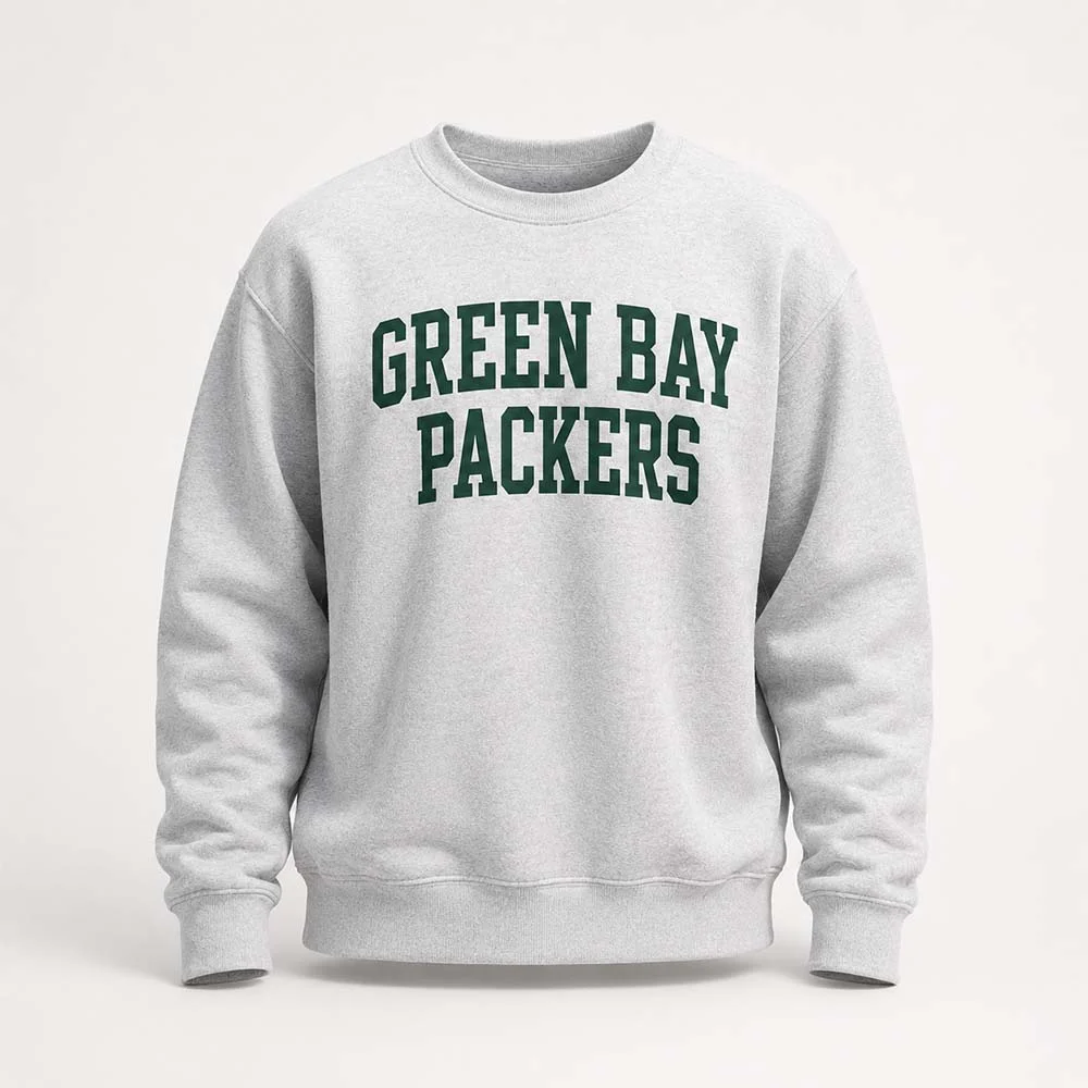 Green Bay Packers Sweatshirt Vintage Collegiate Style Game Day Crewneck