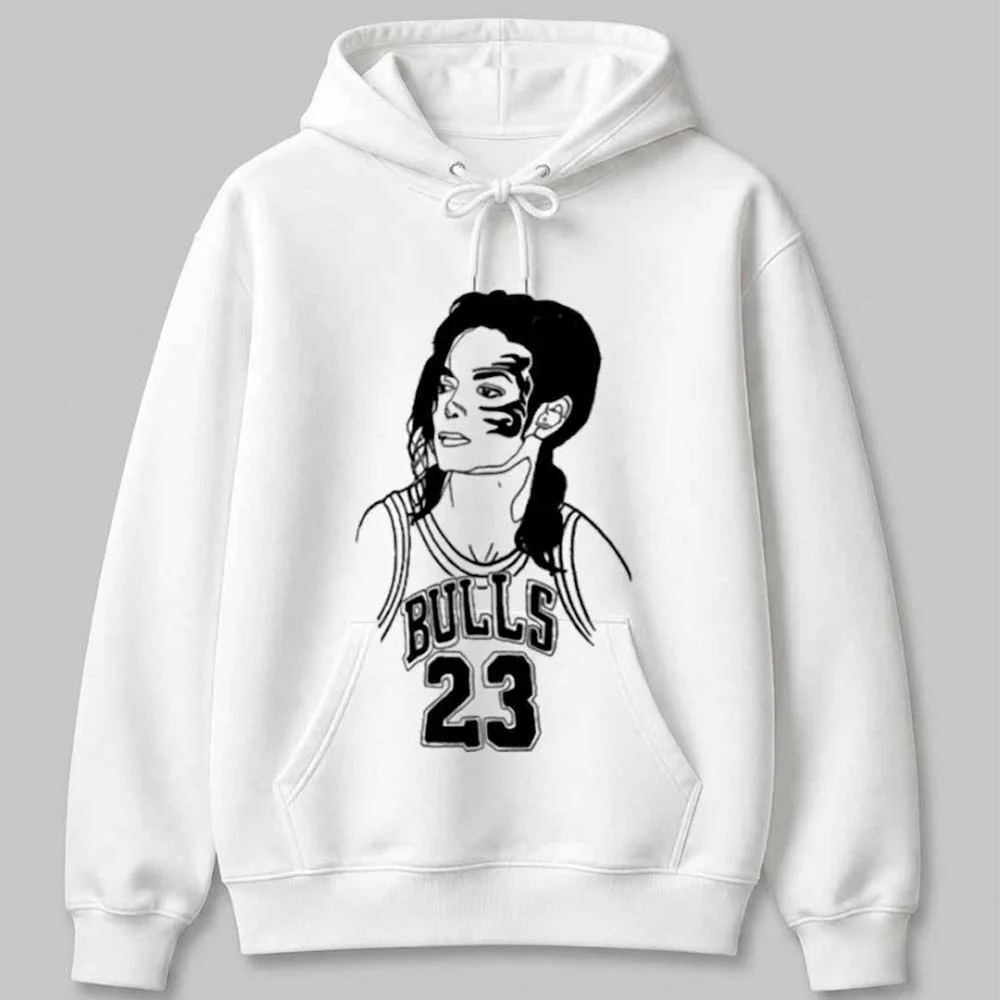 Michael Jackson Bulls 23 Tee Retro Pop Culture Basketball Mashup