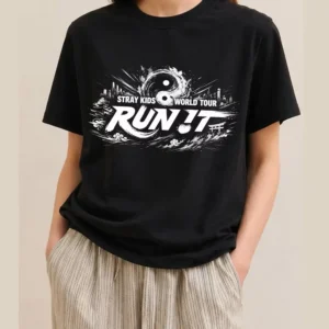 World Tour Run It Graphic Tee Yin Yang Concert Streetwear