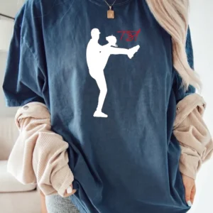 Trevor Bauer TS7 Baseball Pitcher Silhouette Sweatshirt Graphic Sports Crewneck