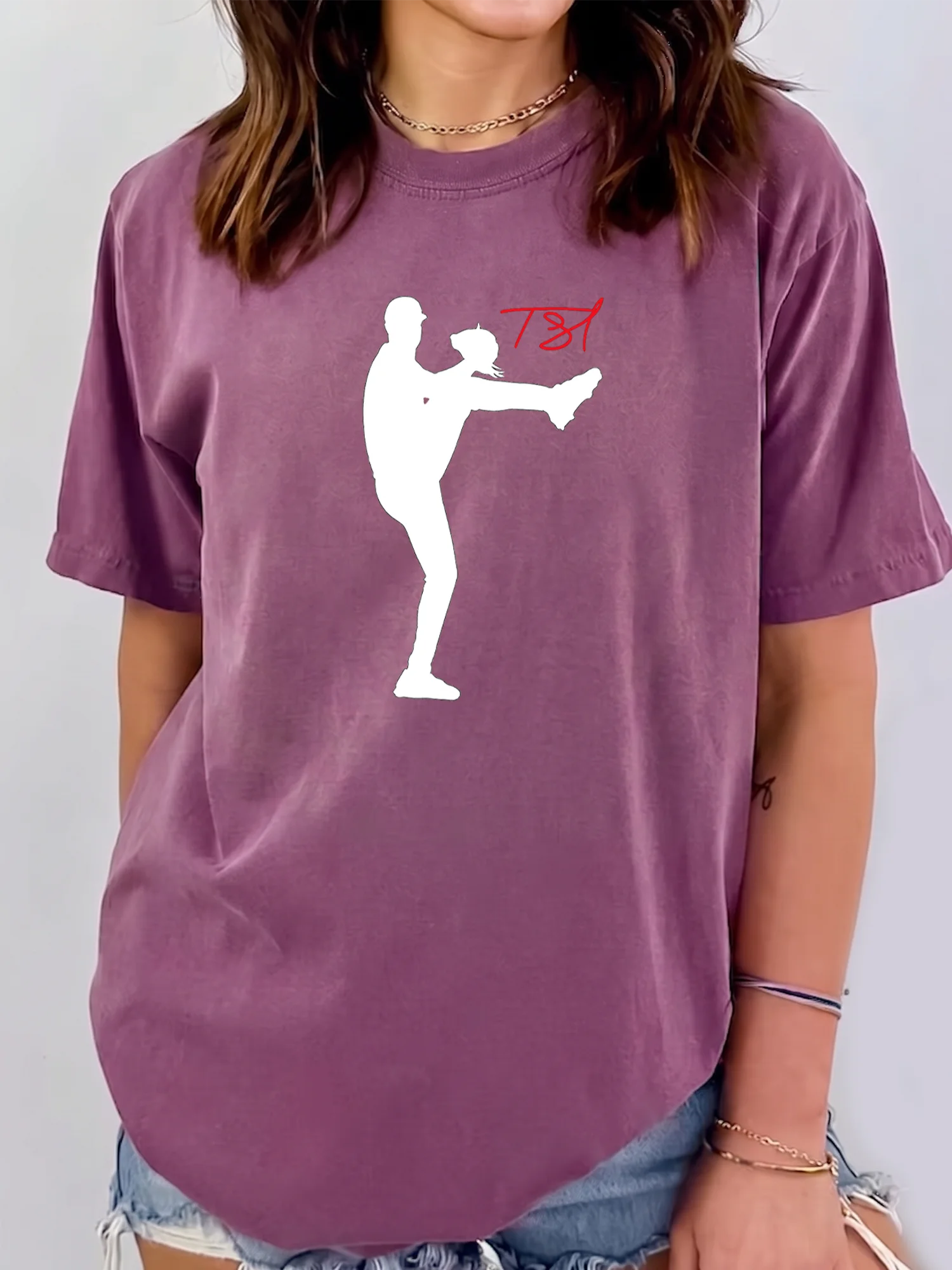 Trevor Bauer TS7 Baseball Pitcher Silhouette Sweatshirt Graphic Sports Crewneck