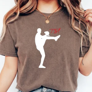 Trevor Bauer TS7 Baseball Pitcher Silhouette Sweatshirt Graphic Sports Crewneck