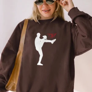 Trevor Bauer TS7 Baseball Pitcher Silhouette Sweatshirt Graphic Sports Crewneck