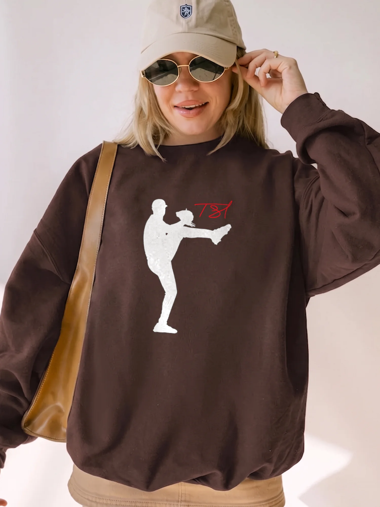 Trevor Bauer TS7 Baseball Pitcher Silhouette Sweatshirt Graphic Sports Crewneck