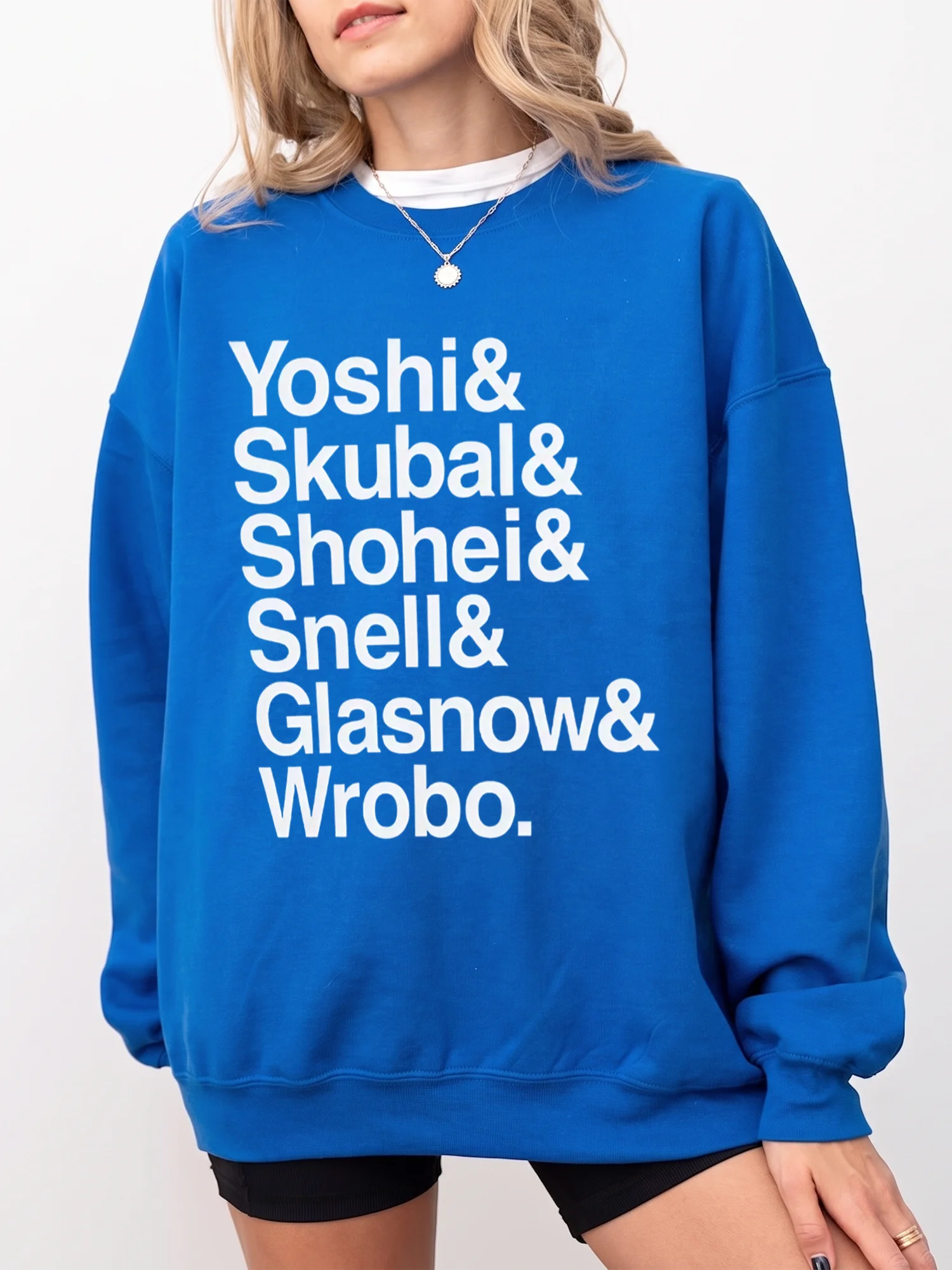 Dodgers Pitching Rotation Sweatshirt Ohtani Skubal Snell Glasnow Yamamoto Fan Gift