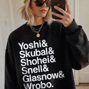 Dodgers Pitching Rotation Sweatshirt Ohtani Skubal Snell Glasnow Yamamoto Fan Gift