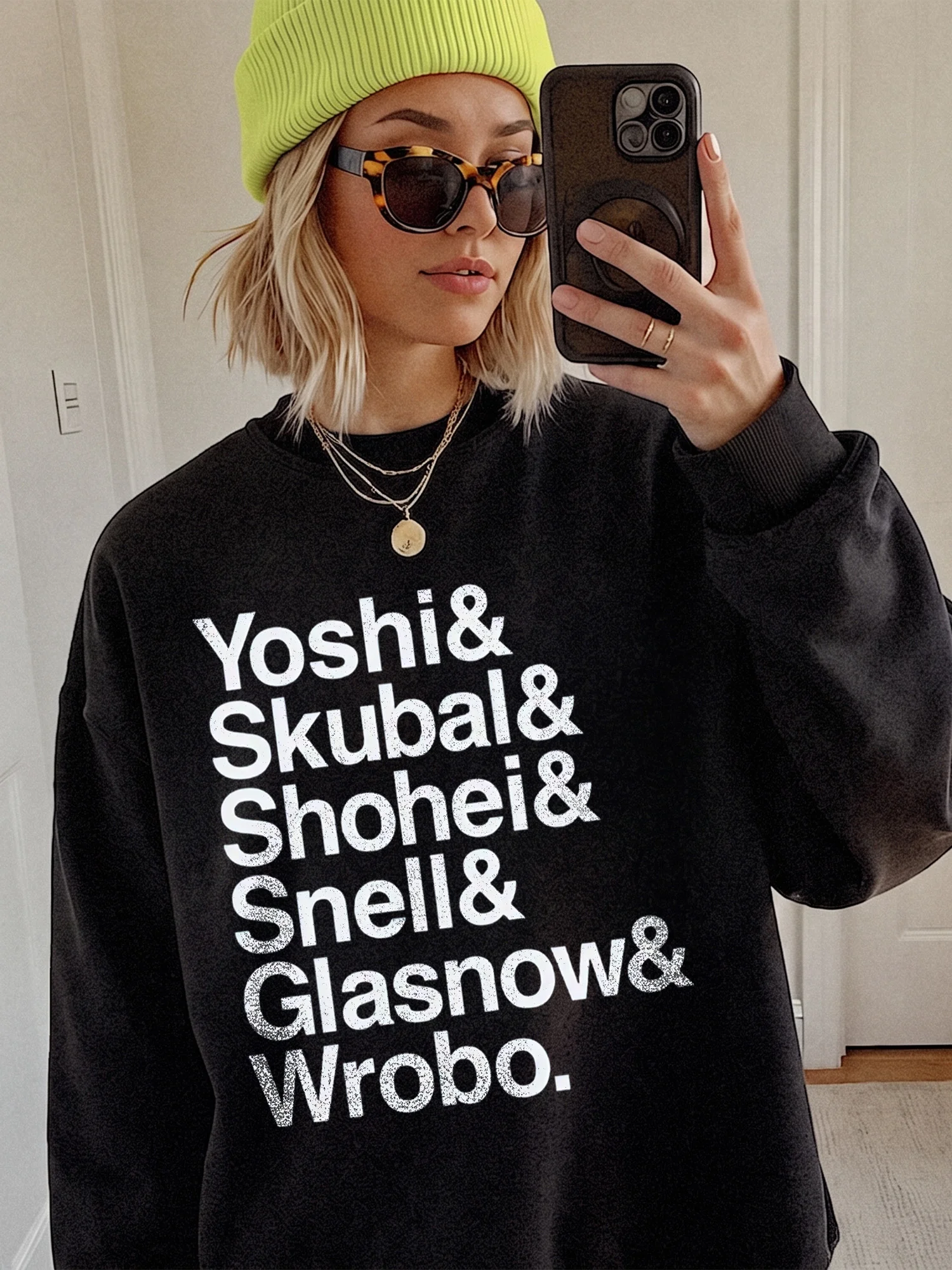 Dodgers Pitching Rotation Sweatshirt Ohtani Skubal Snell Glasnow Yamamoto Fan Gift