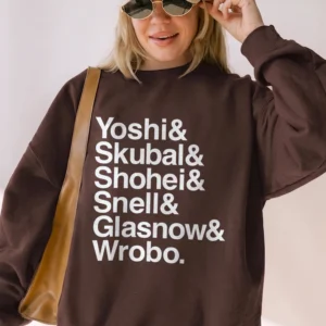 Dodgers Pitching Rotation Sweatshirt Ohtani Skubal Snell Glasnow Yamamoto Fan Gift