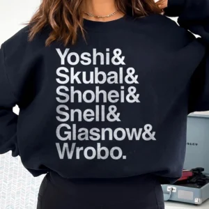 Dodgers Pitching Rotation Sweatshirt Ohtani Skubal Snell Glasnow Yamamoto Fan Gift