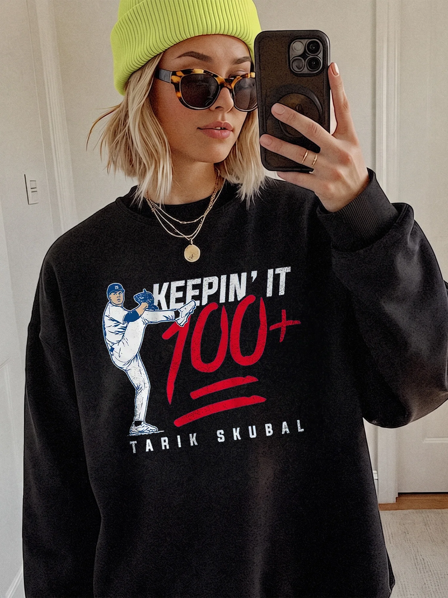 Tarik Skubal Keepin' It Baseball Sweatshirt Detroit Sports Fan Gift