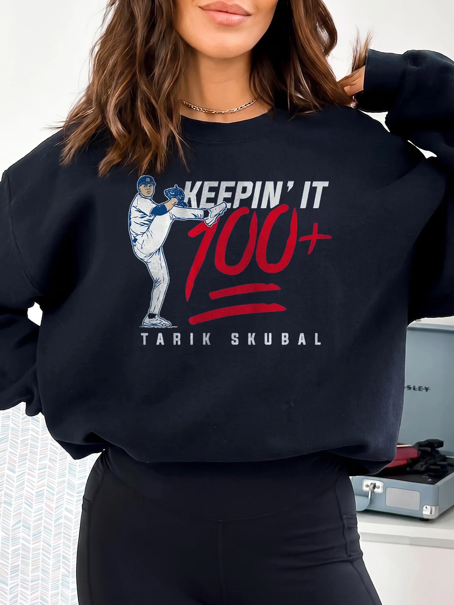Tarik Skubal Keepin' It Baseball Sweatshirt Detroit Sports Fan Gift