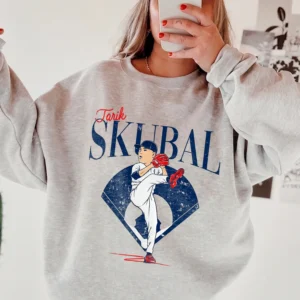Tarik Skubal Detroit Baseball Sweatshirt Vintage Pitcher Graphic Pullover