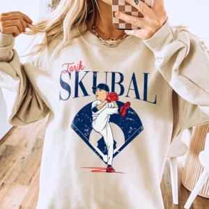 Tarik Skubal Detroit Baseball Sweatshirt Vintage Pitcher Graphic Pullover