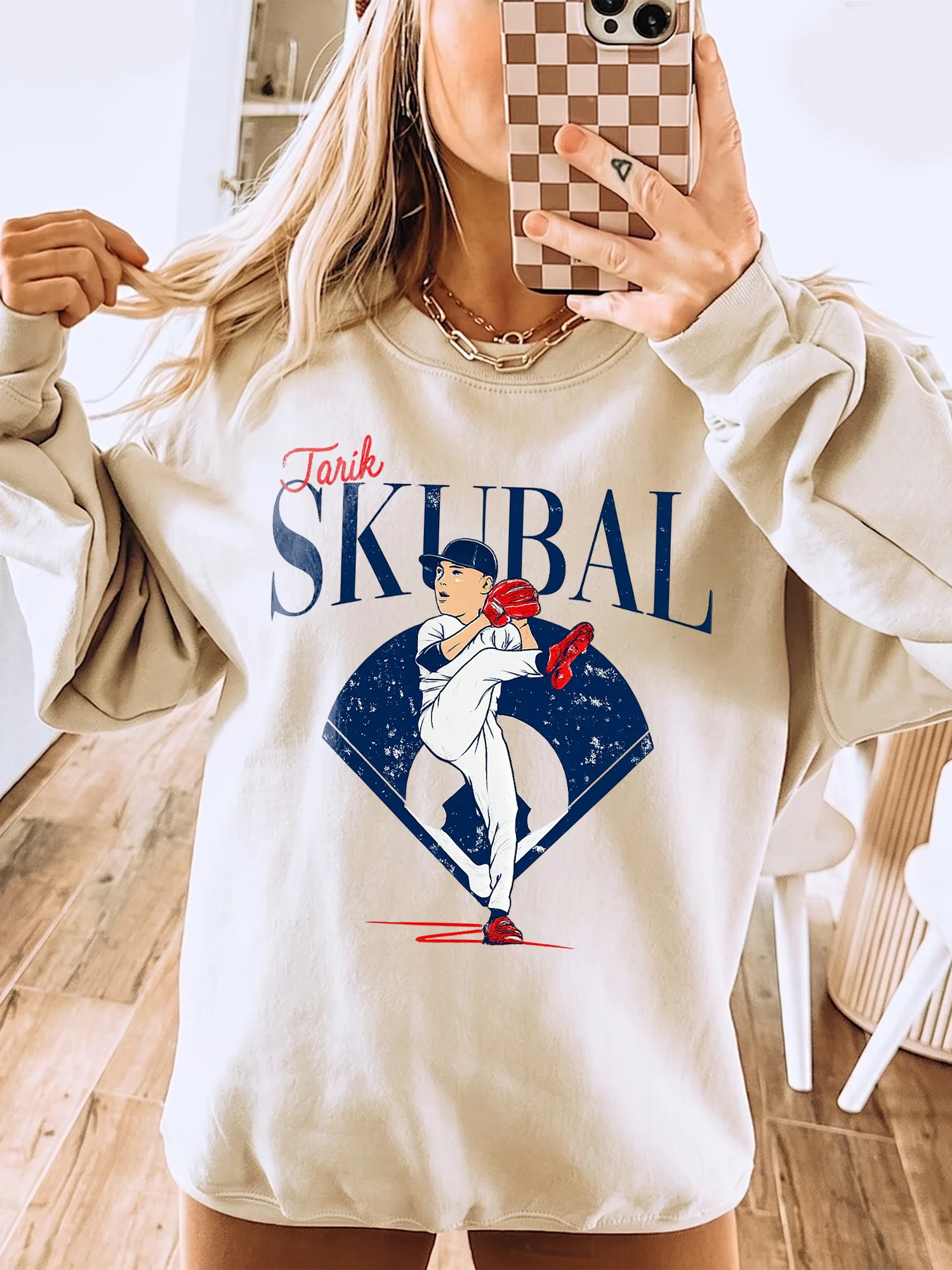 Tarik Skubal Detroit Baseball Sweatshirt Vintage Pitcher Graphic Pullover