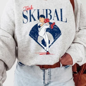 Tarik Skubal Detroit Baseball Sweatshirt Vintage Pitcher Graphic Pullover