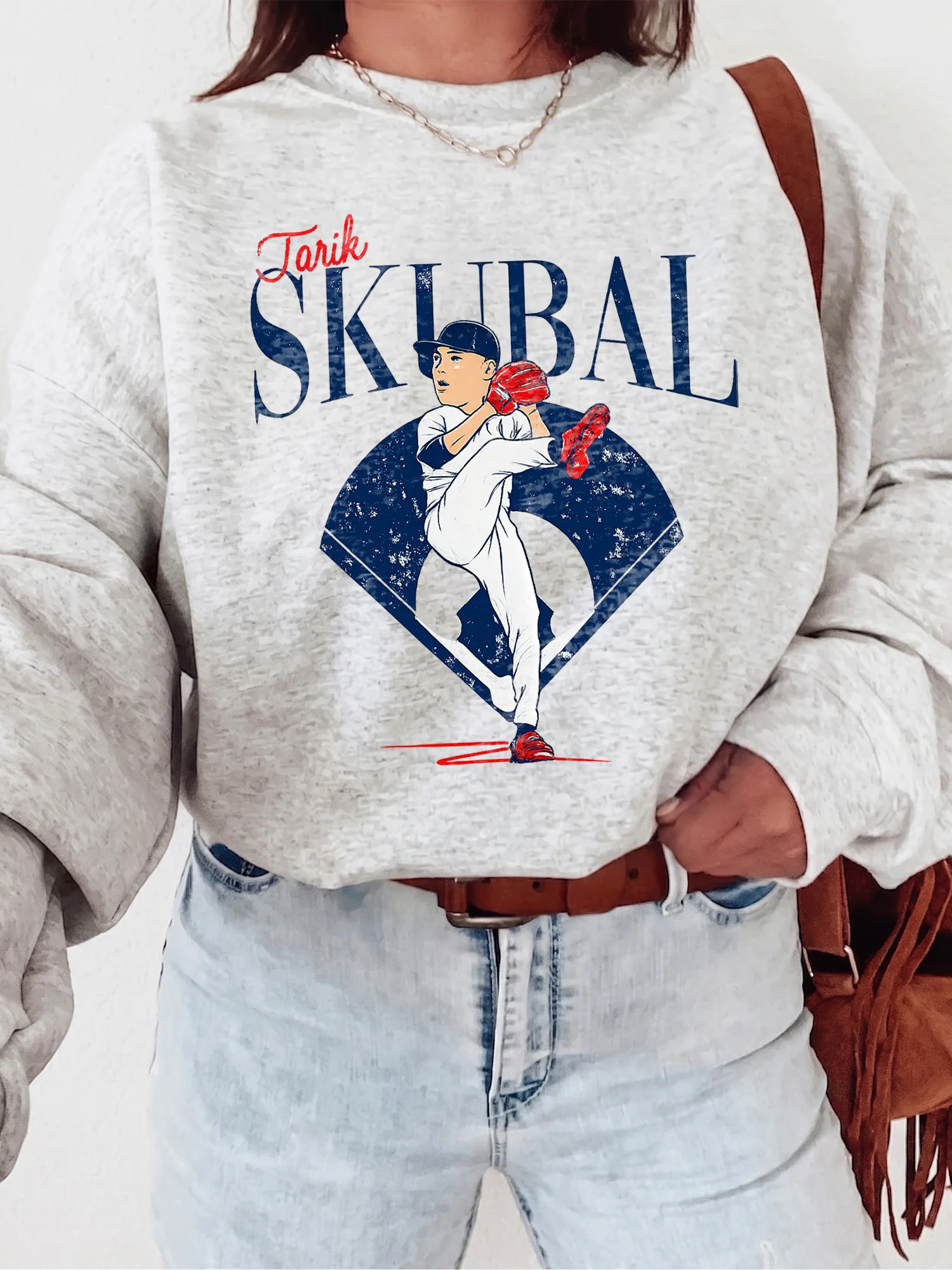 Tarik Skubal Detroit Baseball Sweatshirt Vintage Pitcher Graphic Pullover