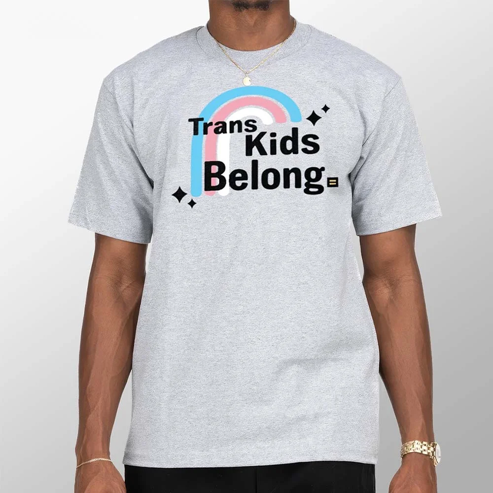 Trans Kids Belong Transgender Pride Hoodie for Allies