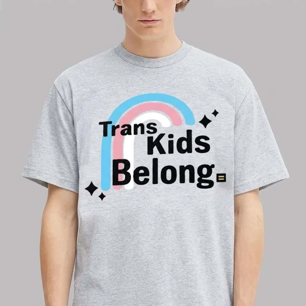 Trans Kids Belong Transgender Pride Hoodie for Allies