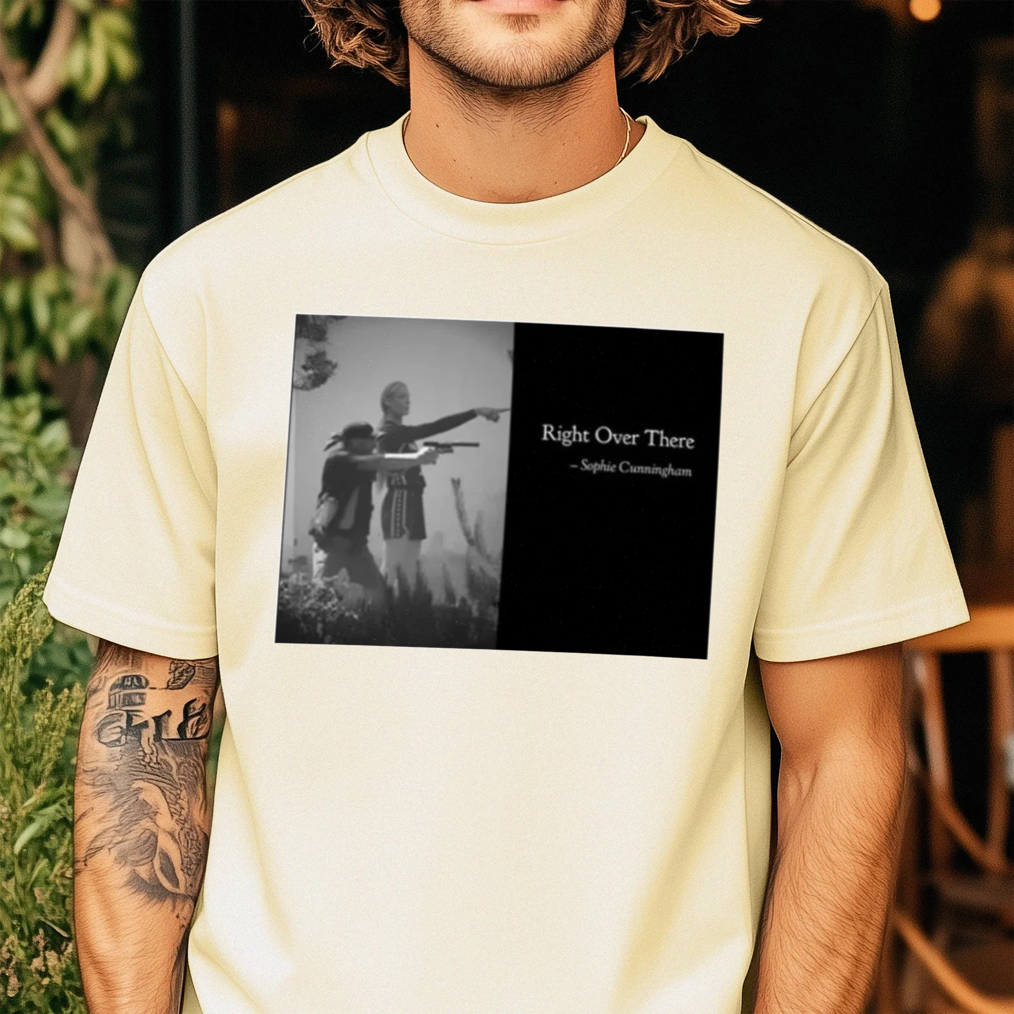 Right Over There Sophie Cunningham Tee Viral Pointing Meme Graphic T-Shirt