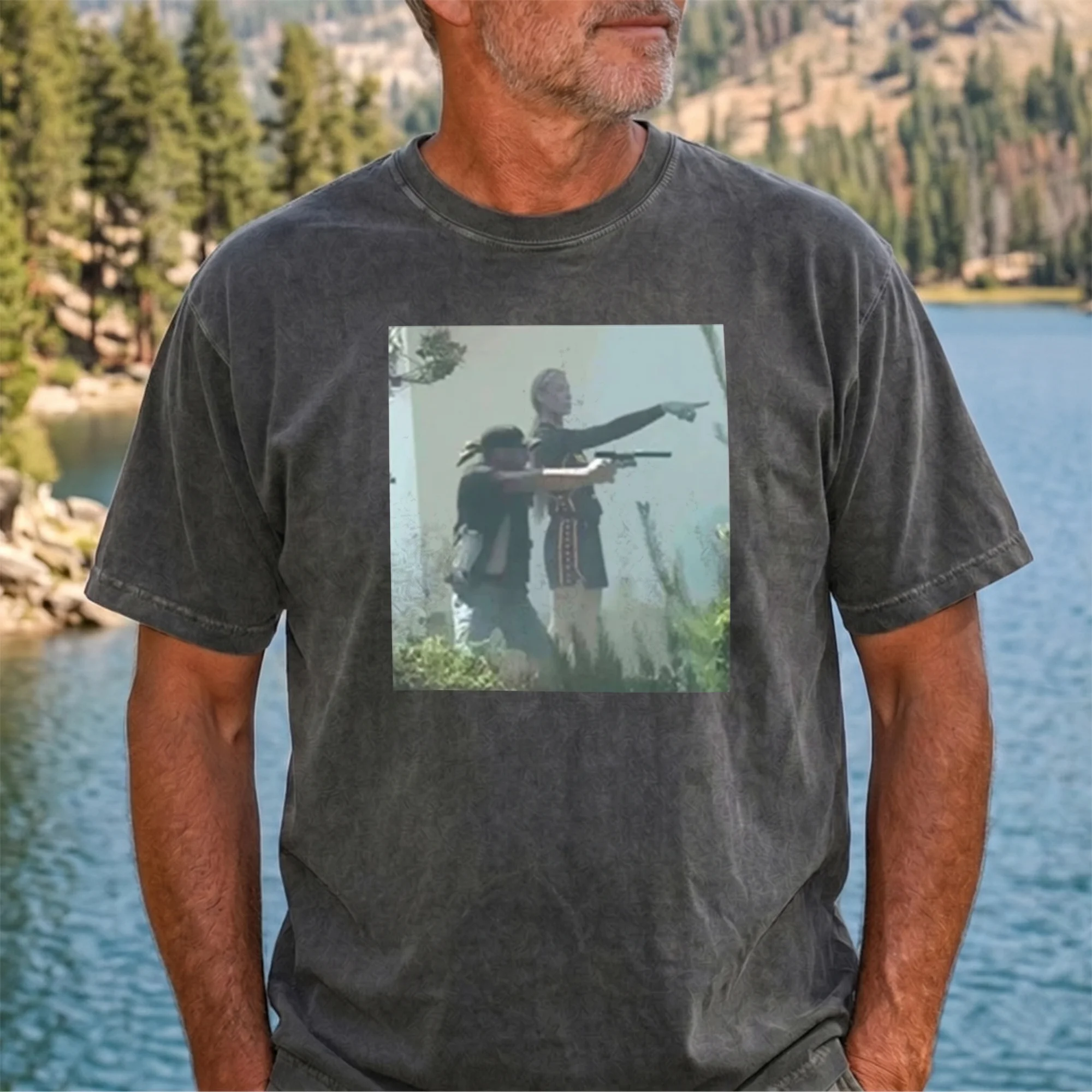 Vintage Range Day Outdoor Shooting Photo Graphic Tee