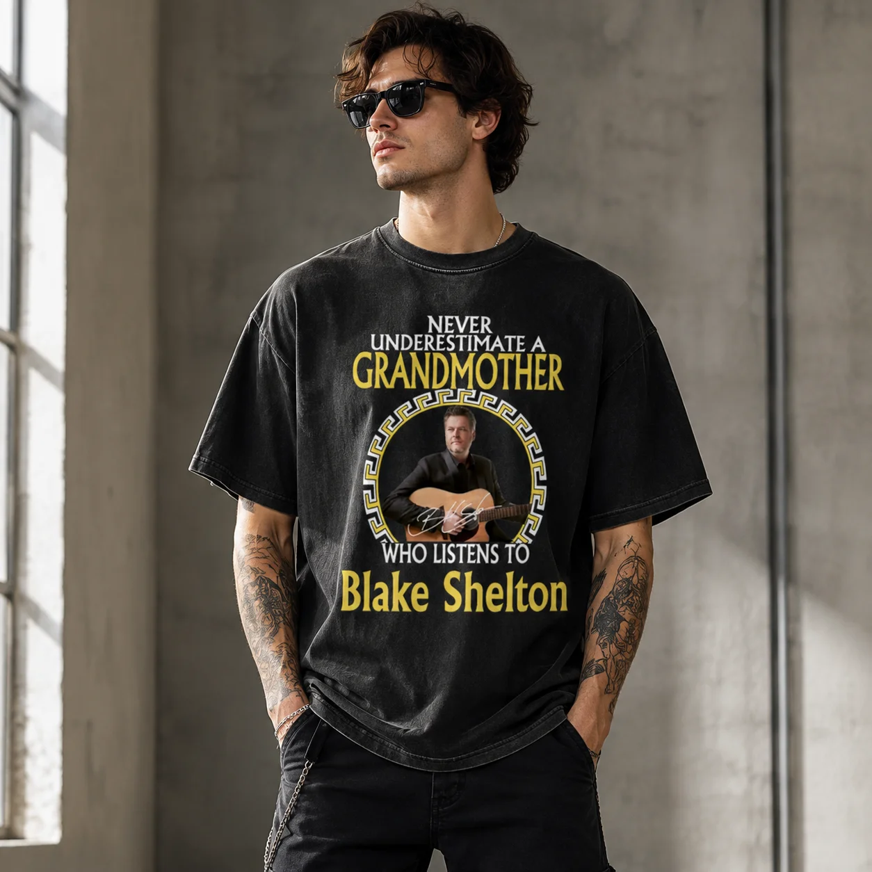 woobulk_1785812146025_0_07464f.webp Blake Shelton Fan Grandmother Tee Country Music Gift for Women