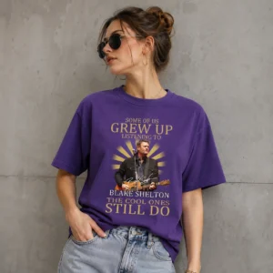 Blake Shelton Grew Up Listening To Country Music Tee The Cool Ones Still Do Fan Shirt