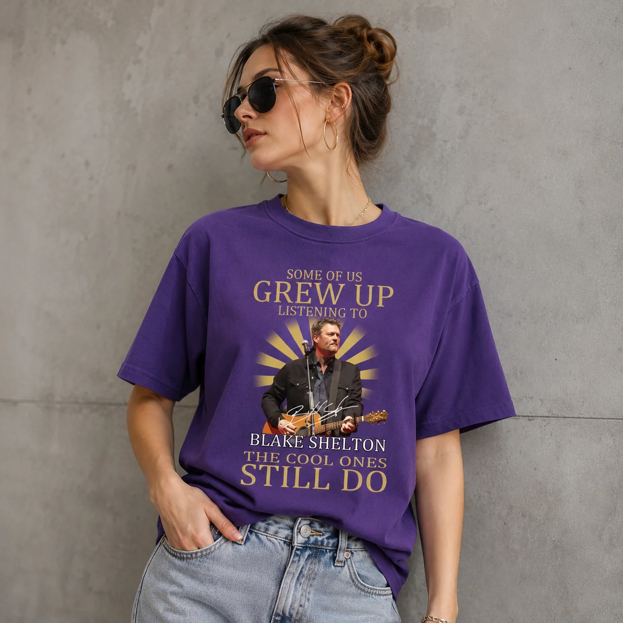 woobulk_1785812720792_0_cebcbe.webp Blake Shelton Grew Up Listening To Country Music Tee The Cool Ones Still Do Fan Shirt
