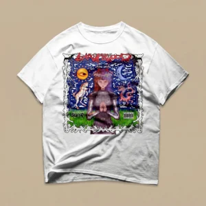 Half Blood Slayer Parental Advisory Tee Surreal Dark Fantasy Art Graphic T-Shirt Alternative Streetwear