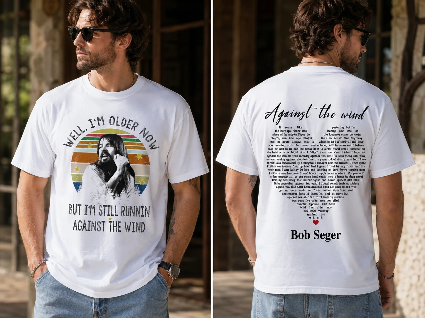 Bob Seger Well I'm Older Now Still Runnin Against The Wind Tee Classic Rock Shirt