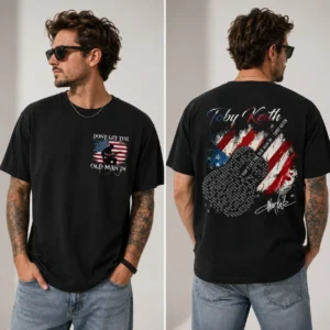 Toby Keith Don't Let The Old Man In Tribute Tee Vintage Flag Guitar Country Shirt