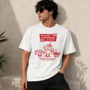 Hamburgers No Delay Retro Fast Food Tee Vintage Diner Burger Shirt