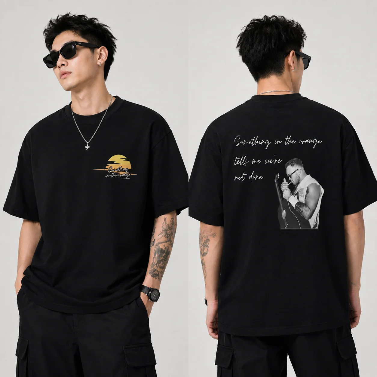 Something In The Orange Zach Bryan Lyric Tee Country Music Concert Graphic T-Shirt