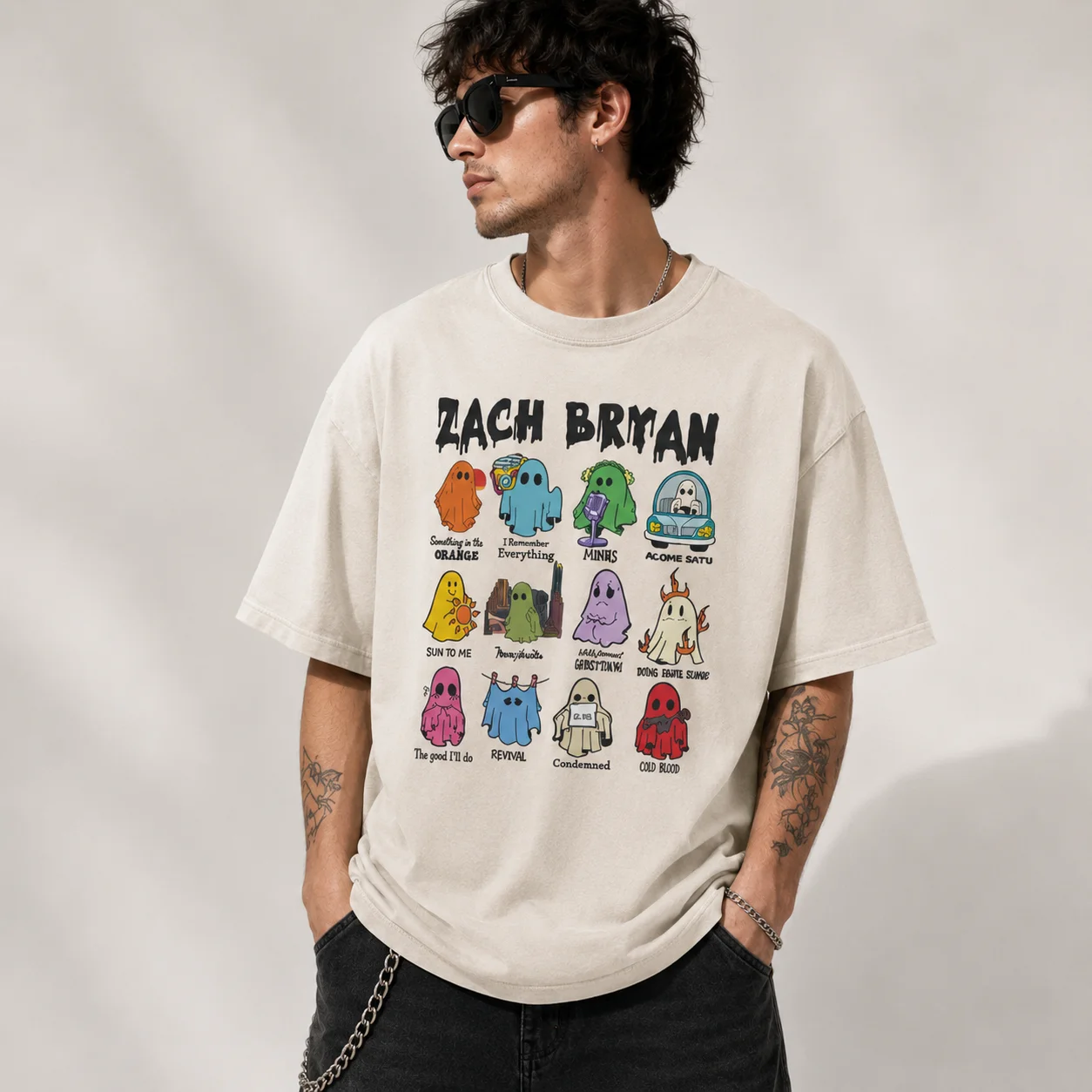 Zach Bryan Something in the Orange Ghost Graphic Tee