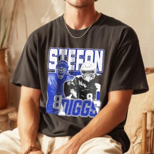 Stefon Diggs Sweatshirt Retro 90s Football Fan Graphic Crewneck Gift