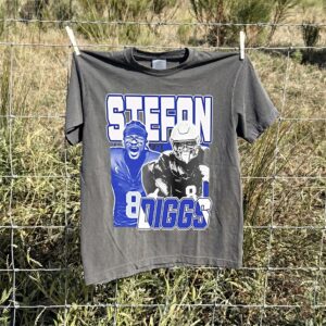 Stefon Diggs Sweatshirt Retro 90s Football Fan Graphic Crewneck Gift