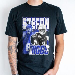 Stefon Diggs Sweatshirt Retro 90s Football Fan Graphic Crewneck Gift