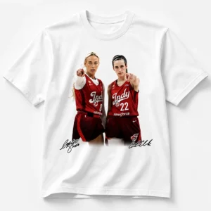 Caitlin Clark Lexie Hull Signature Basketball Graphic Tee Indy Game Day Shirt