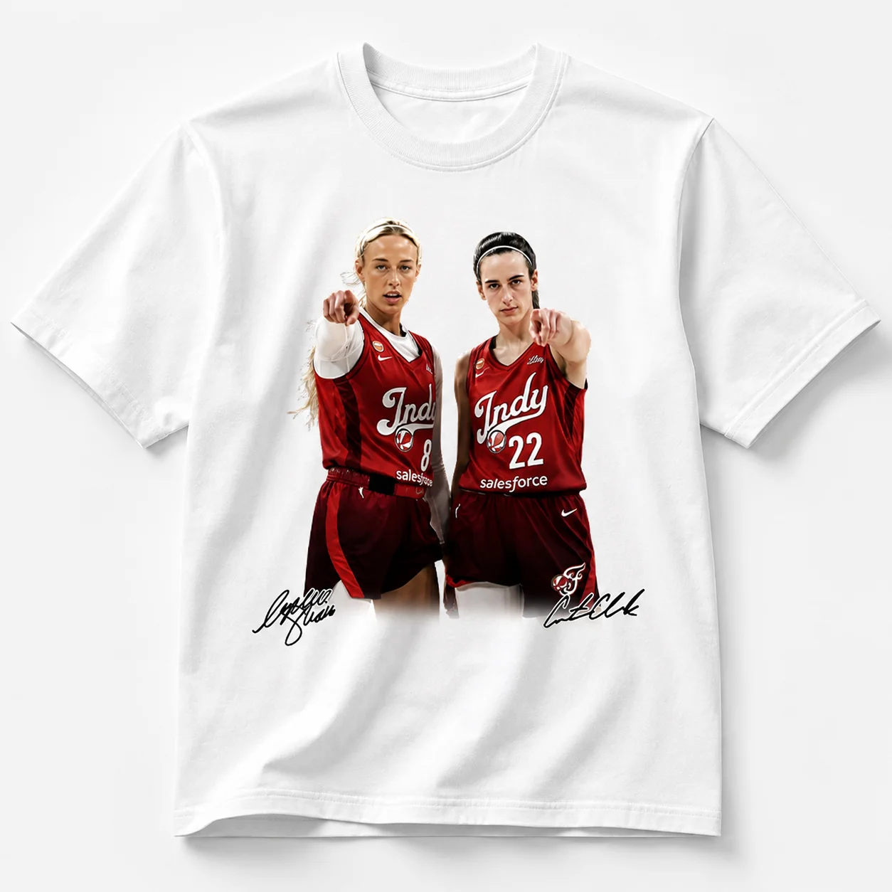 Caitlin Clark Lexie Hull Signature Basketball Graphic Tee Indy Game Day Shirt